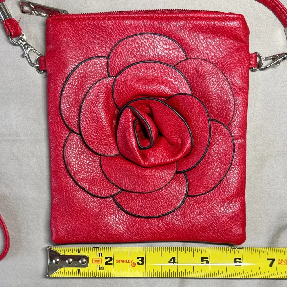 Red Rose Crossbody Bag
